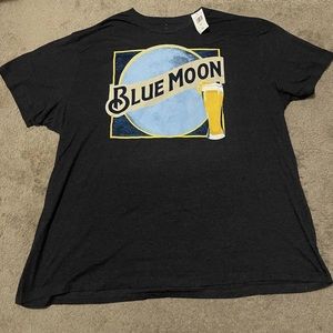 Blue Moon Gray Classic Logo Men's Size 5XL T-Shirt Ringer yellow